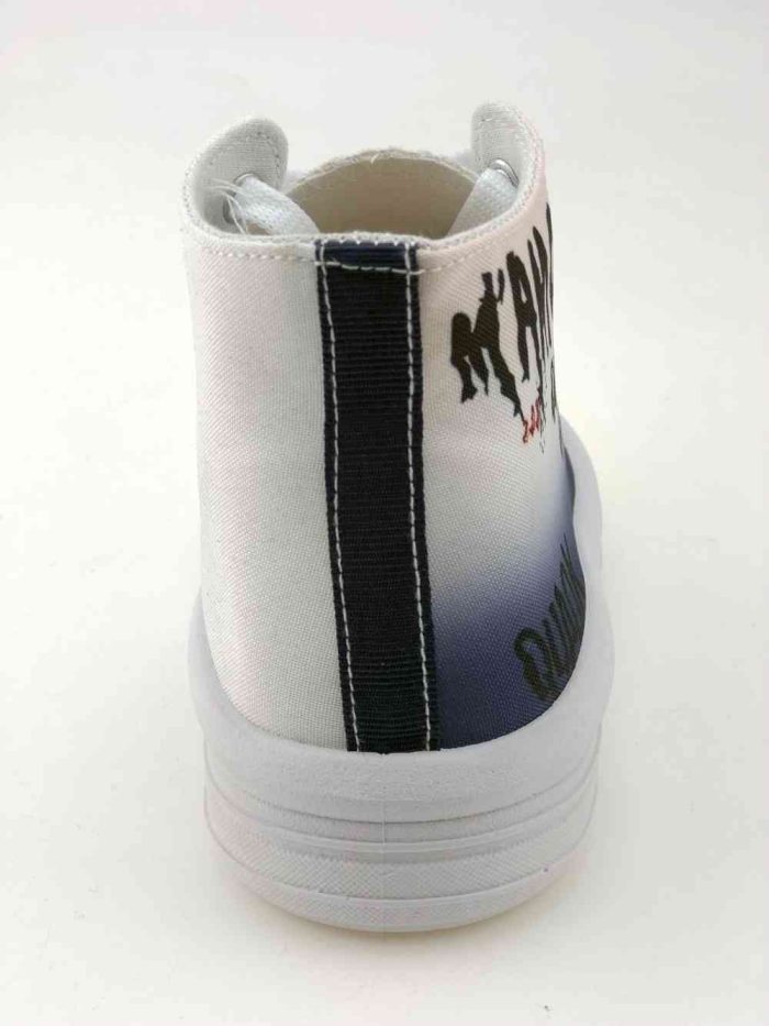 Children's gradient high top canvas shoes