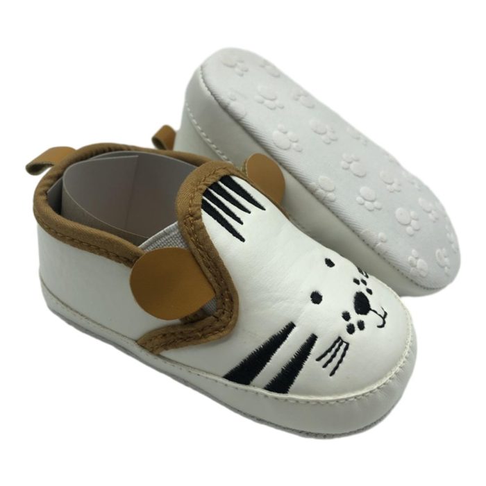 Slip-On Cartoon Animals Baby Shoes Unisex